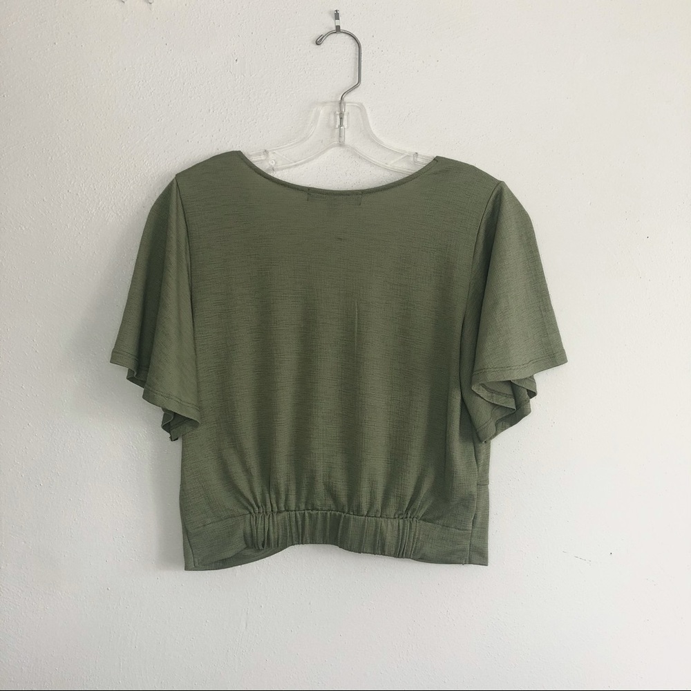 Green Crop Top - Picture 5 of 6
